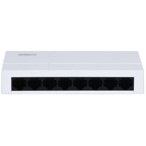 Switch 8 porturi gigabit Eco Series Dahua PFS3008-8GT-L-V2, fara management, plug and play