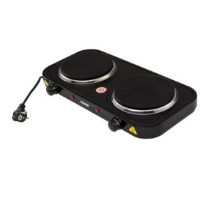 Plita Electrica MS 6509 2 Zone de Gatit Termostat Reglabil 2000W Negru
