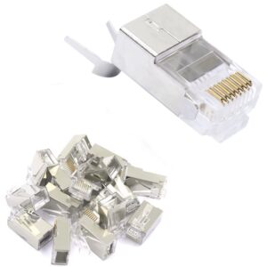 Mufa PNI RJ45 pentru cablu S/FTP Cat7 set cu 10 bucati PNI-RJ45C7X