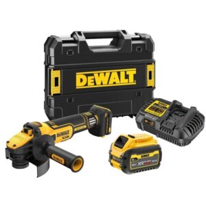 Polizor Unghiular DCG409VST1-QW 18V 125MM cu Acumulator si Incarcator Valiza Transport Negru/Galben