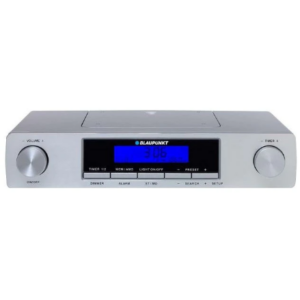 Radio cu Ceas KR12SL FM LCD Argintiu