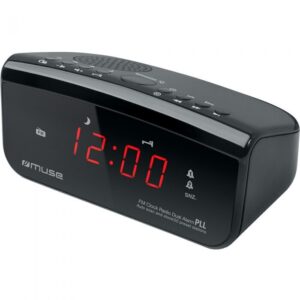 Radio M-12CR cu Ceas Negru