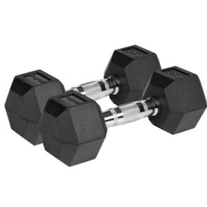 Set 2 gantere 6 KG DUMBBELL HEX FONTA CAUCIUCATA Rebel RBA-2325-06