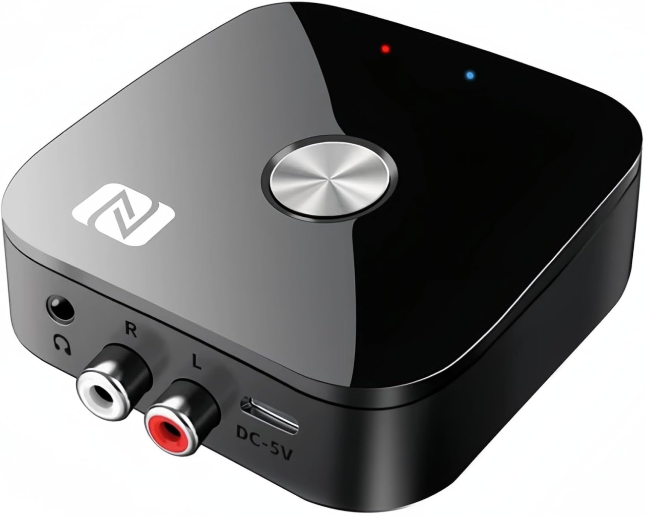 Receptor Receiver Audio Bluetooth Techstar T68, BT 5.3, NFC, RCA L/R + AUX 3.5mm, USB U-Disk, Telecomanda IR, HiFi, 10m, Negru