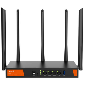 Router Wireless W30E 802.11ax AX3000 Dual Band Porturi Gigabit 1 xWAN 3x LAN Antene 4 Externe Negru