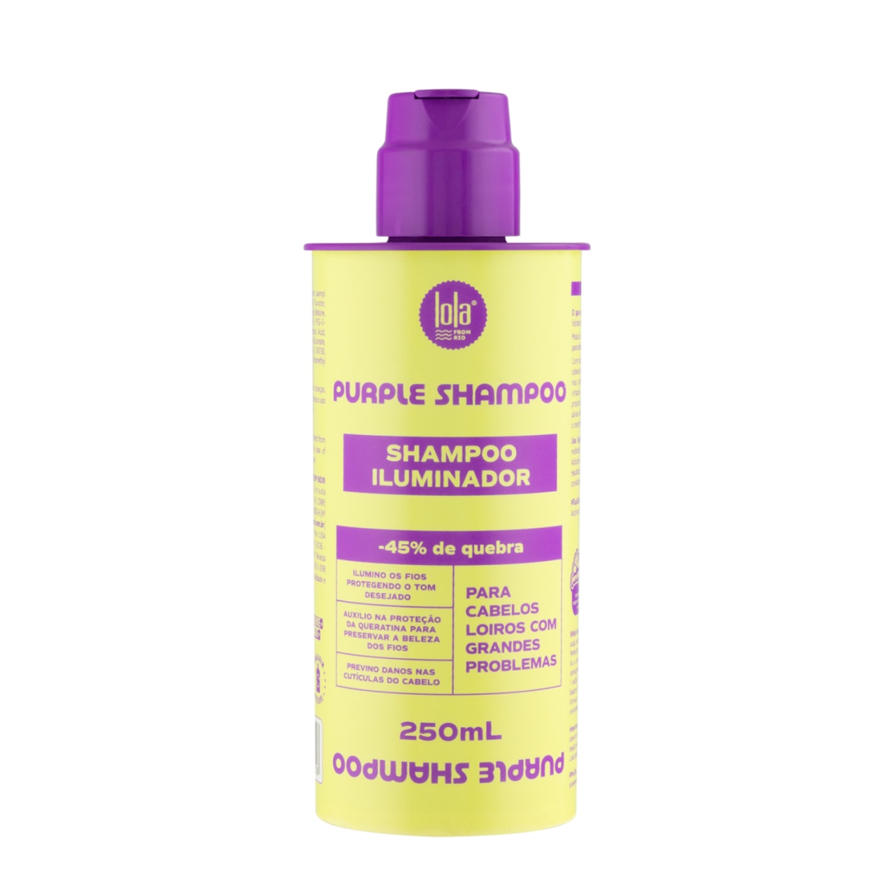 Sampon cu pigment violet pentru par blond Purple, Lola Cosmetics (Gramaj: 250 ml)