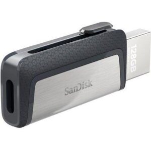 Memorie Usb Sandisk Cruzer® Ultra® Dualtm Usb 3.1 + Usb Type-C 128 Gb