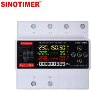 Comutator automat surse trifazat SINOTIMER STS-936E-150A, 150A, 230/400V, ATS 3 surse (retea, invertor, generator) SATS-936E-150A