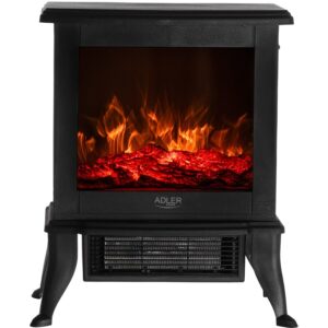 Semineu Electric AD 7754 Efect de Flacare 3D 2 Trepte de Putere 1800W Negru