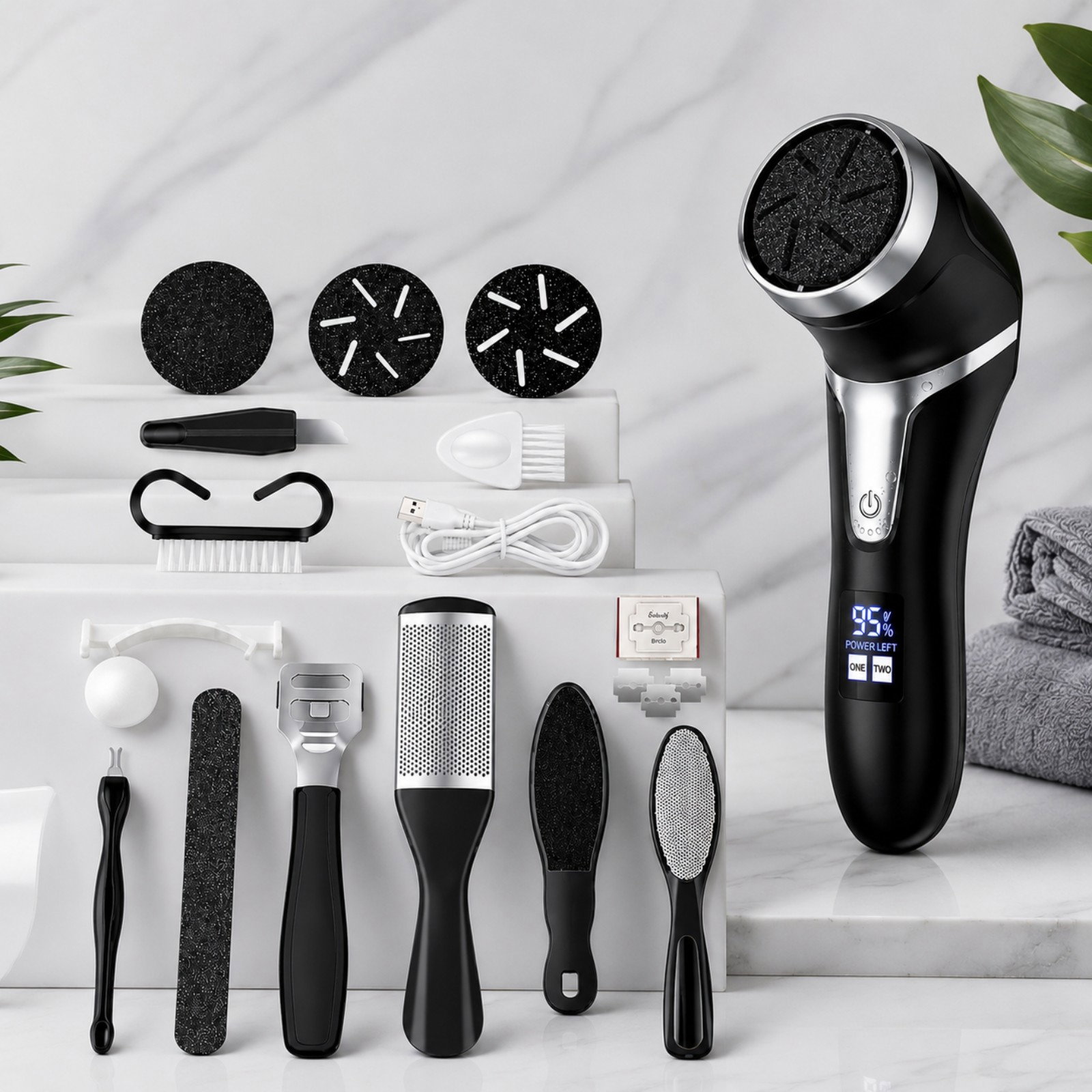 Set 10 accesorii pentru pedichiura