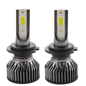 Set 2 LED-uri Auto Techstar® V6, H7, 40w, 4000 Lumeni, 6500K, AUTO, 12-24 Volti, COB, Canbus, Radiator Aluminiu