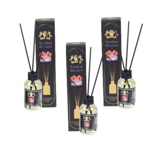 Set 3 Difuzoare de Camera cu Betisoare Golden Silva Baccarat, 3 x 110ml