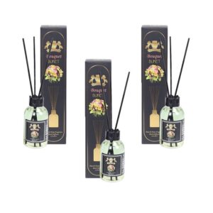 Set 3 Difuzoare de Camera cu Betisoare Golden Silva Bouquet, 3 x 110ml