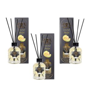 Set 3 Difuzoare de Camera cu Betisoare Golden Silva Pepene Galben, 3 x 110ml