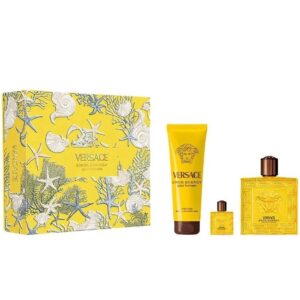 Set cadou Versace Eros Energy, Barbati Apa de Parfum, 100 ml + 5 ml si Gel de dus, 150 ml