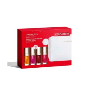 Set Clarins Radiant Lips Collection – Lip Comfort Oil pentru Buze 4 x 7 ml + Pouch Cosmetic