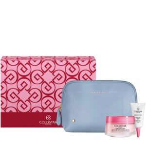 Set Collistar Idro-Attiva+ – Crema gel fata 50 ml + Gel contur ochi 15 ml + Pouch