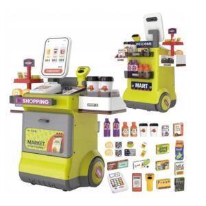 Set de joaca Supermarket cu efecte sonore si luminoase, 58x29x 48 cm (Culoare produse: galben)