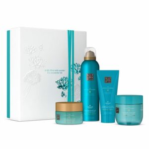 Set Rituals The Ritual of Karma, Crema de corp The Ritual of Karma 100 ml, Exfoliant de corp catifelant, 125 g, Gel de dus spumant 200 ml, Masca de corp de noapte, 125 ml