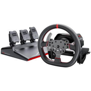Volan Gaming V10 Pro cu Pedale pentru PC / PS4 / Xbox One / Xbox Series X|S Negru