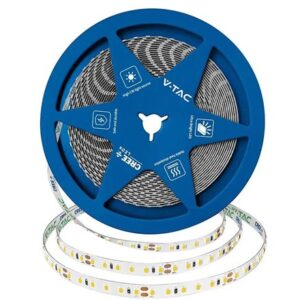Banda LED 8MM 10W/M 24V IP20 rola 10M 3000K cip CREE V-TAC SKU-2126226