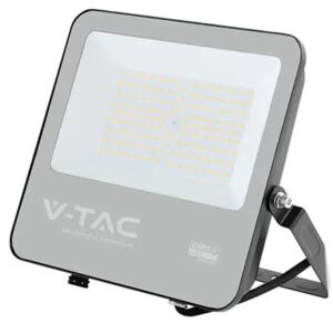 Reflector LED 100W 135LM/W 4000K IP65 cablu 1M cip CREE - NEGRU/GRI V-TAC SKU-232186