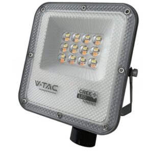 Reflector LED SMD 10W 3IN1 IP65 cip CREE- NEGRU/GRI V-TAC SKU-240726