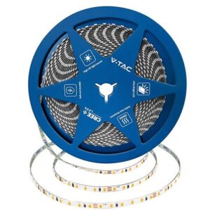 Banda LED 5MM 8W/M 24V IP20 rola 10M 4000K cip CREE V-TAC SKU-240816