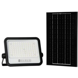 Reflector cu incarcare solara 200W 7IN1 - negru V-TAC SKU-24084
