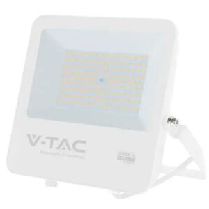 Reflector LED 100W 135LM/W 6500K IP65 cablu 1M cip CREE - alb V-TAC SKU-242116