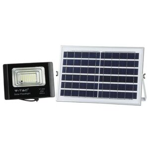 Reflector LED 12W 6000K cu incarcare solara V-TAC SKU-94006