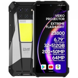 Smartphone Tank 3 PRO 5G Dual SIM 6.79Inch Videoproiector Laser Integrat 16GB 512GB Negru/Gri