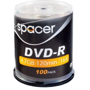 VD-R SPACER 4.7GB, 120min, viteza 16x, 100 buc, spindle, DVDR25 166556/45501234 / 19403 001 001/166556 4