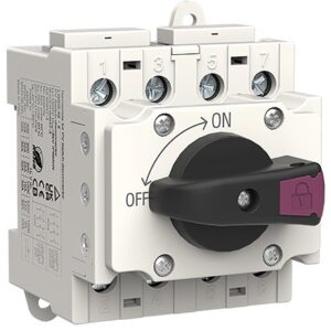 Comutator izolator DC fotovoltaic STVP-40X4B, 4 Poli, 32A, 1200V DC, pentru panouri solare PV SINOTIMER