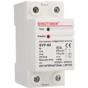 Releu siguranta digitala de protectie tensiune, Sinotimer, SVP-60, 63A SVP-60-63A