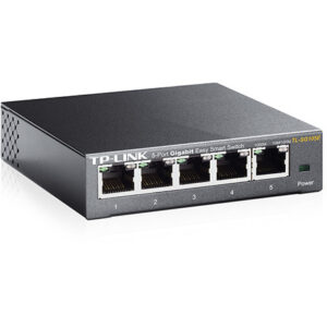 Switch TL-SG105E, 5 porturi 10/100/ 1000 Mbps, carcasa metalica (include timbru verde 1 leu)
