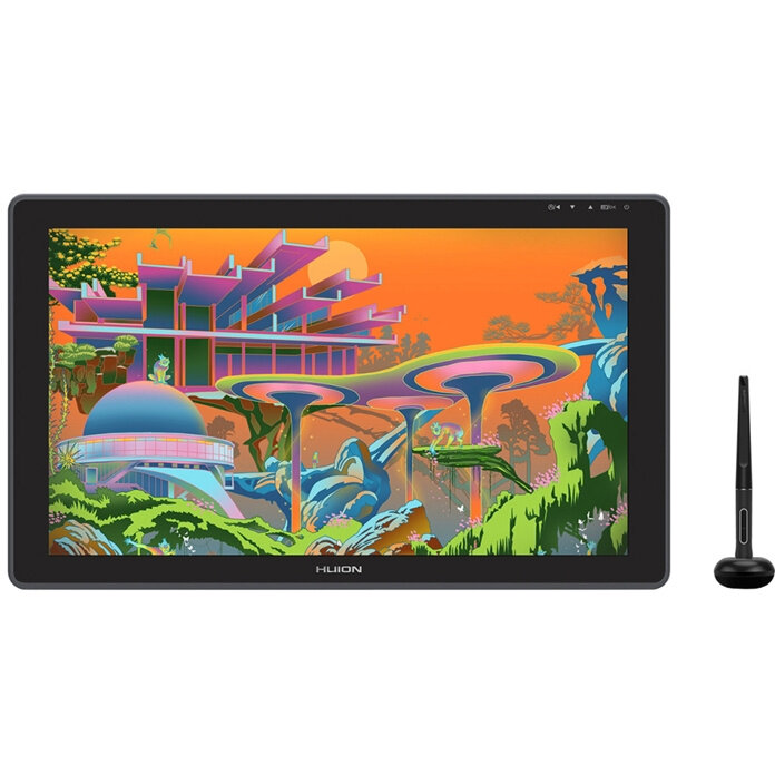 Tableta Grafica Kamvas 22 Plus Ecran IPS 21.5Inch Rezolutie FHD Stylus Suport Reglabil Negru
