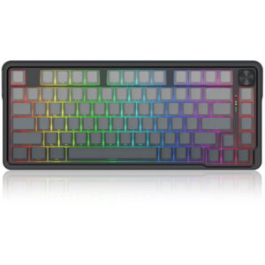 Tastatura Gaming Mecanica Bluetooth Cu Si Fara Fir Redragon Ucal Pro Iluminare RGB Negru cu Gri