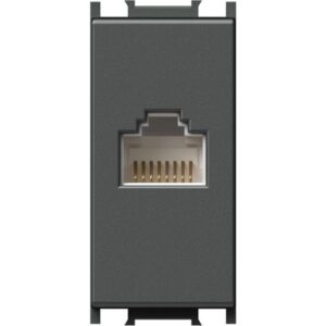 Modul Priza date cat.5 RJ45 1M Antracit, TEM Modul TEM-KM37AT-U