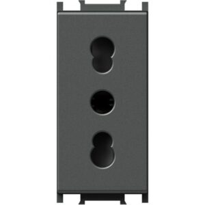 Modul Priza simp 16A 1m antracit negru, TEM Modul TEM-VM30AT-U