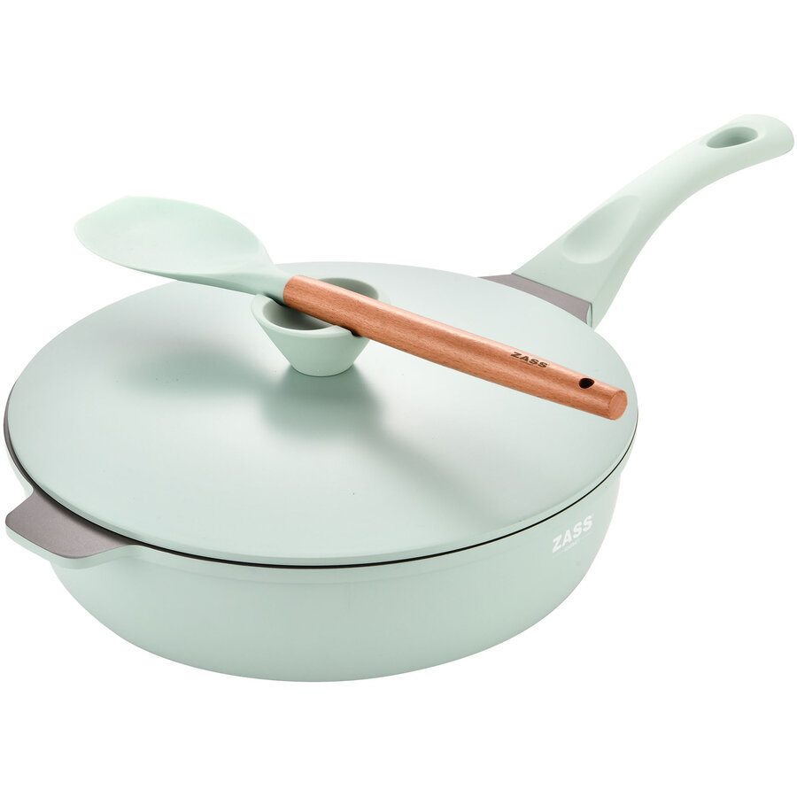 Set Tigaie ZG-ACS 07 Multifunctionala Aluminiu 4 Piese 28x8Cm Verde