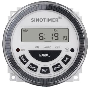 Releu digital cu temporizator, Sinotimer, temporizator, intrerupator, programabila, 230V, 30A, TM619sH2-30D