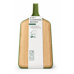 Tocator 2 in 1 Lemn Plastic Verde