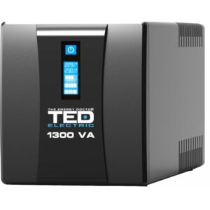 Ups 1300VA/750W LCD TED Line cu stabilizator 4 iesiri schuko, repornire automata, 2x 7Ah, USB Management, TED004635
