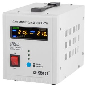Stabilizator tensiune automat cu relee 230v 2000VA / 1200W KEMOT URZ3413 SER-2000