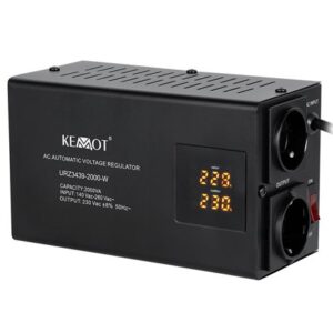 Stabilizator de tensiune cu relee 2000VA / 1400W KEMOT URZ3439-2000