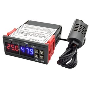Termostat de umiditate si temperatura 230V STC-3028