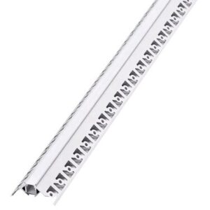 Profil Aluminiu pentru Banda LED Montaj Rigips Colt Exterior 2m Aluminiu Mat