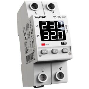 Releu monofazic protectie tensiune minima sau maxima 32A Digitop VA-PRO-32A / 4820118381251