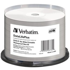 DVD-R printabil Verbatim 50 bucati, 16x, 4.7GB